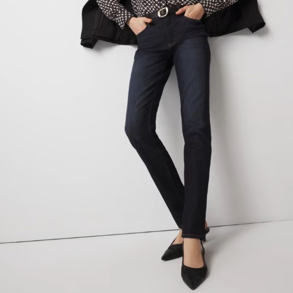 LIKE NEW WHBM The Slim Jeans - Dark Wash